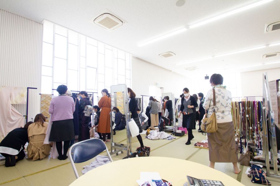 お着物選品会の写真